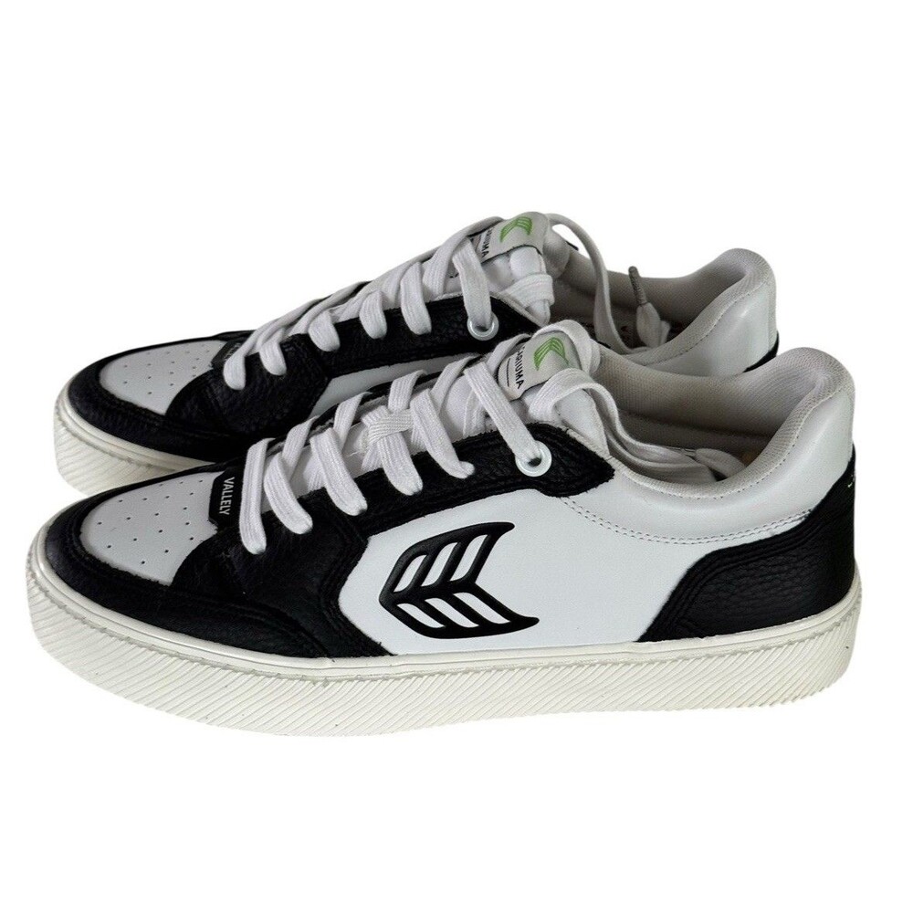 Cariuma Vallely Skate Shoes White w/ Blk Leather Accents W 10.5/ M 9 NEW - Picture 3 of 10